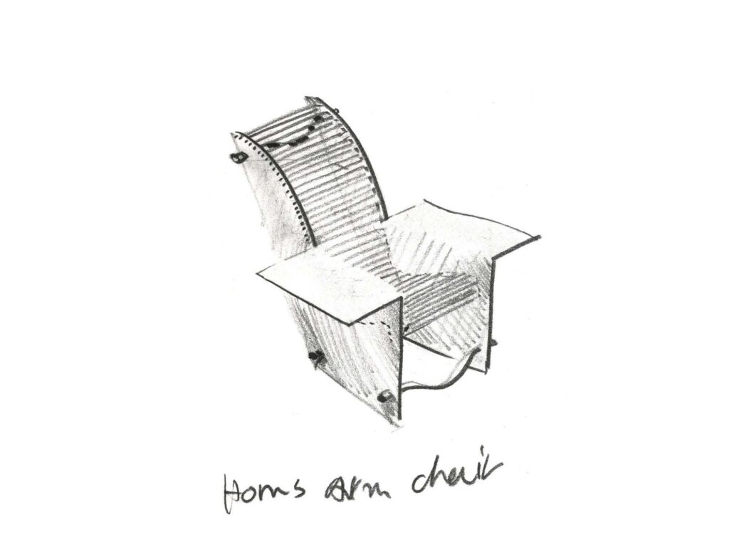 Arad_Horns Armchair drawing