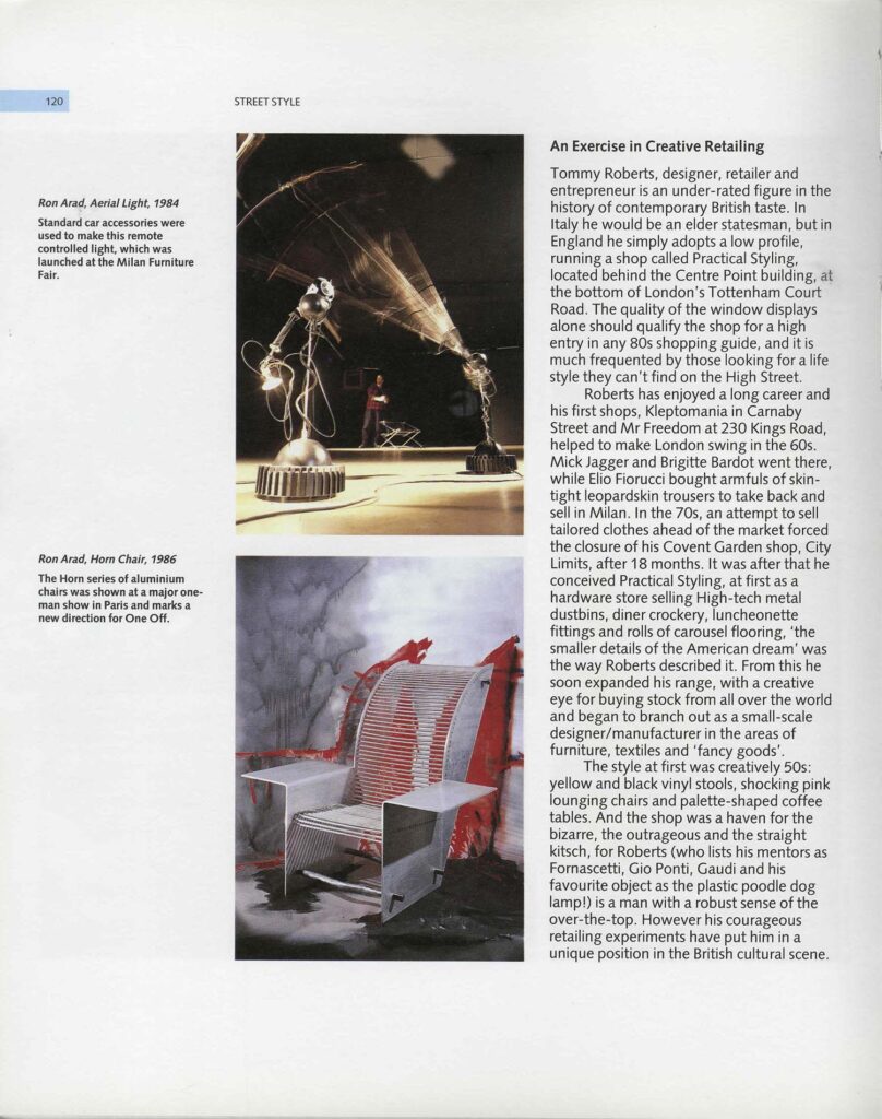 Arad_Horn Armchair_Street Style British Design in the 80s
