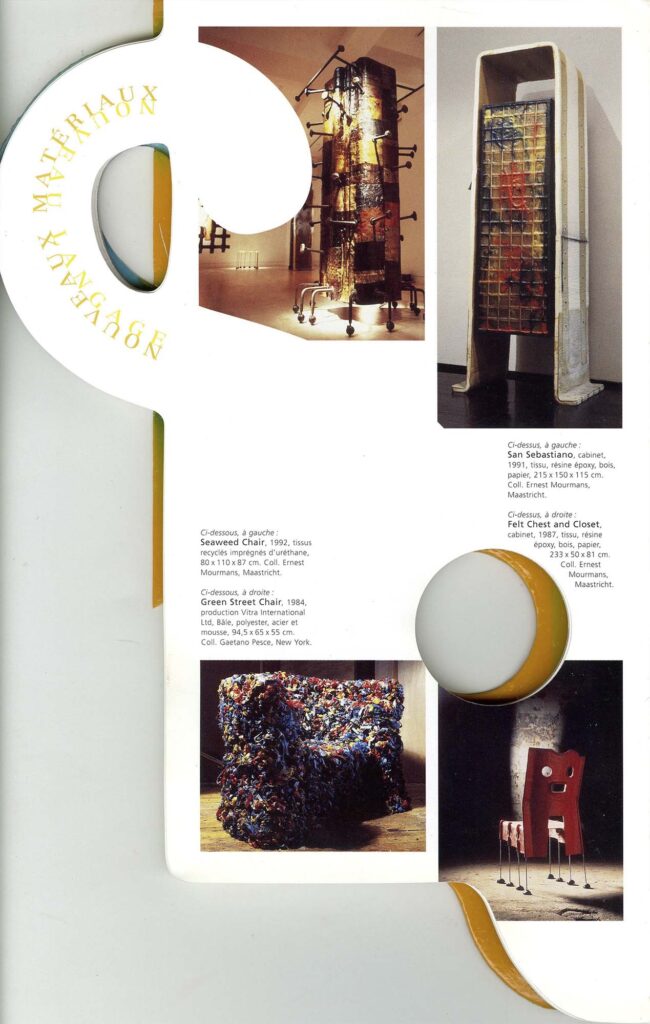 Pesce Seaweed Chair literature Le Temps Pompidou 1996 pg 88