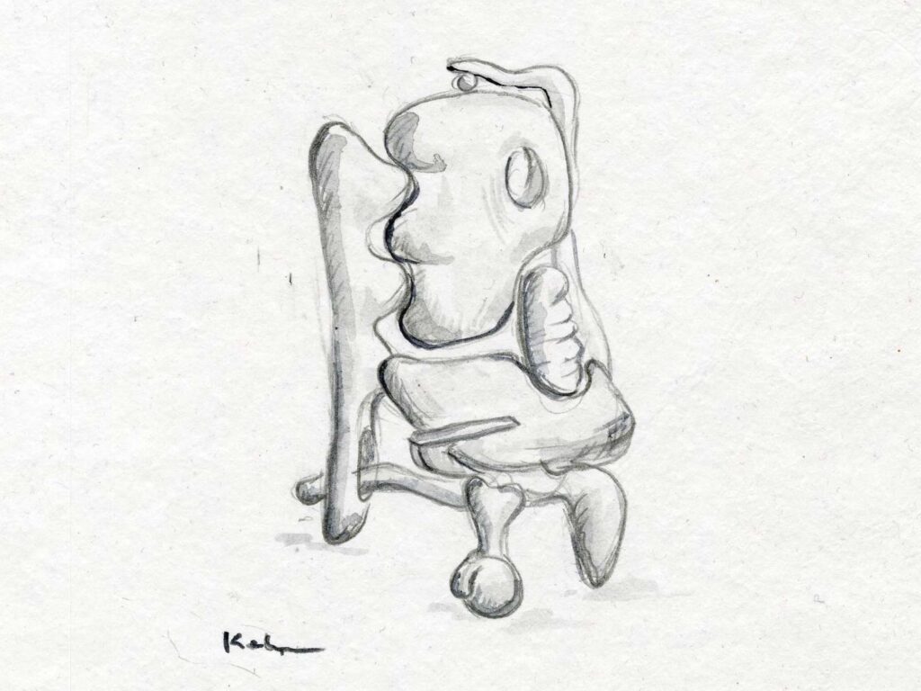 Kahn_One_Shoe_drawing